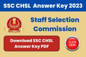 ssc chsl answer key 2023